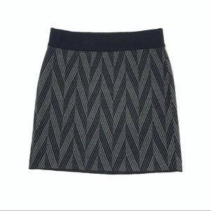 Fenn Wright Manson Wool Blend Chevron Sweater Skirt